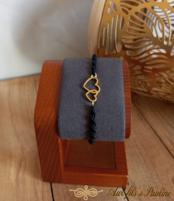 Bracelet coeur en acier inoxydable