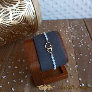 Bracelet coeur en acier inoxydable